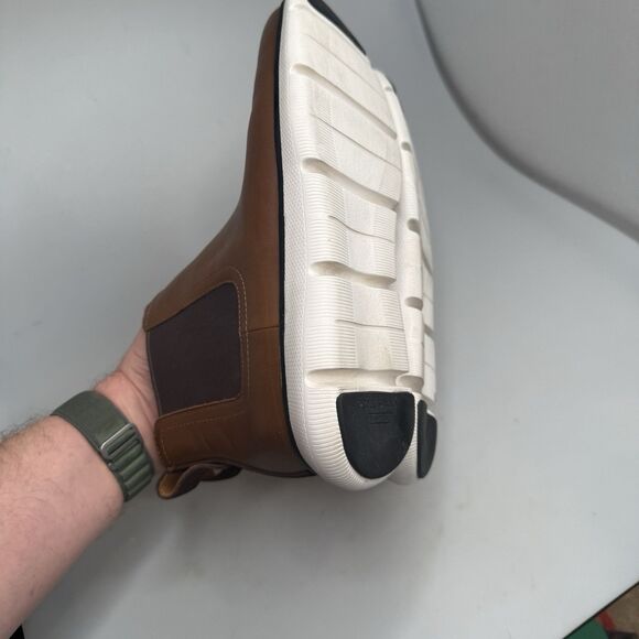 Cole Haan Zerogrand Waterproof Chelsea Boots Men’s 8.5 Brown Leather C34240 - Picture 12 of 16